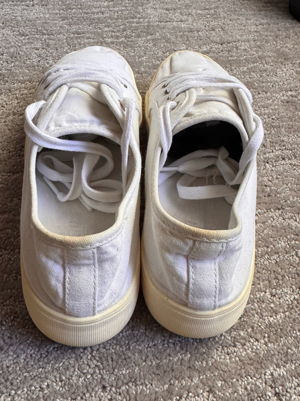 Khombu Molly 2 White Canvas Sneakers Size 7 - Picture 5 of 7